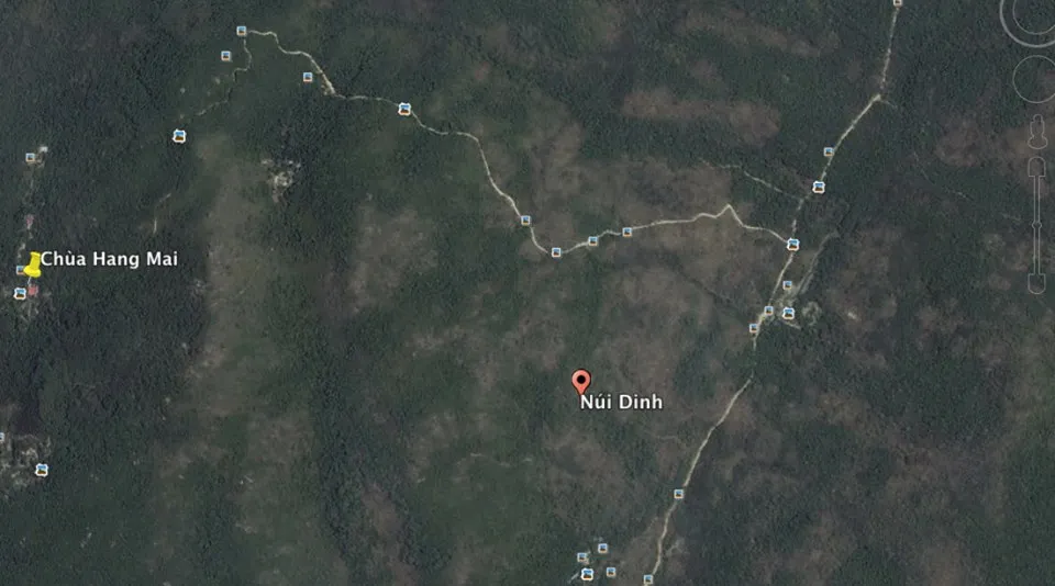Đã xác định khu vực máy bay trực thăng rơi ở núi Dinh ảnh 1