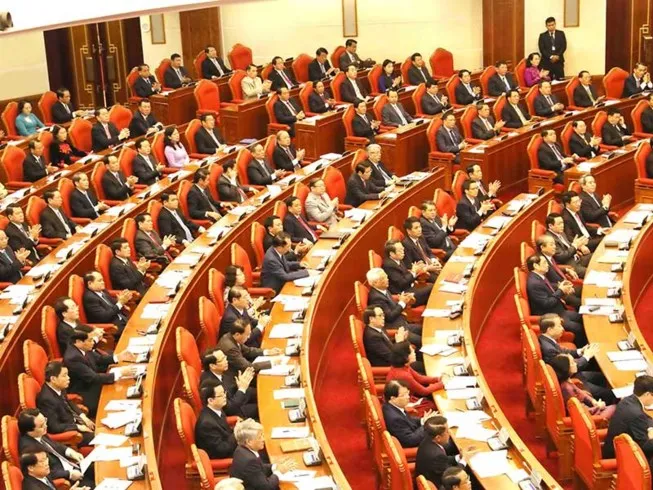 Bế mạc Hội nghị Trung ương 6 khóa XII ảnh 1 Trung ương dành cả ngày thảo luận về tinh gọn bộ máy