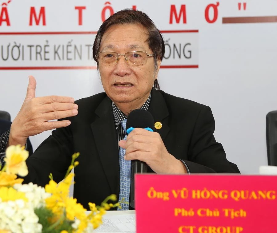 Ông Vũ Hồng Quang, Phó Chủ Tịch CT Group (thành viên Ban giám khảo). Ảnh: HOÀNG GIANG
