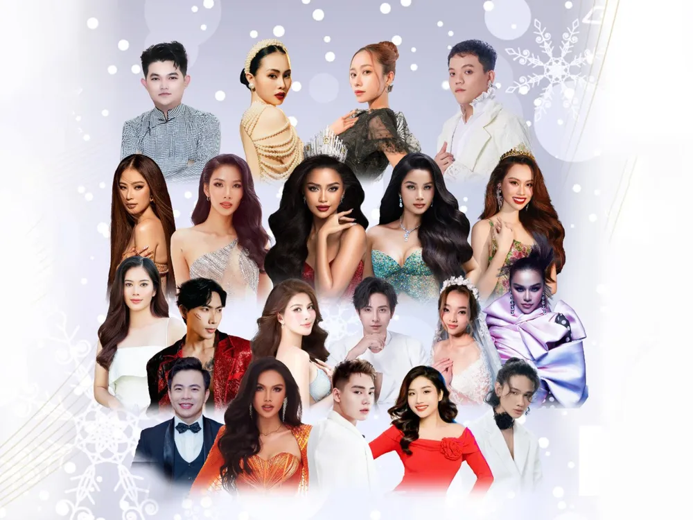 White Fashion Show có sự tham gia của nhiều hoa hậu, người mẫu nổi tiếng như: Hoa hậu Ngọc Châu, Á hậu Hoàng Thùy, Á hậu Hương Ly, quán quân giọng ca vàng Bolero Việt Nam My Phôn và dàn mẫu nhí.