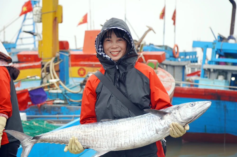 Ngư dân Nam Định ngày càng ý thức hơn rằng việc đánh bắt thủy sản hợp pháp sẽ giúp gia tăng giá trị thủy sản. P1011_Chan trang_h3.JPG