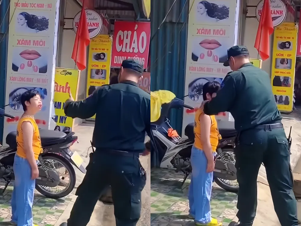 Hình ảnh chiến sĩ Cảnh sát cơ động tặng chiếc còi cho em bé khuyết tật nhận về cơn mưa lời khen. Ảnh: Chụp màn hình. hinh-anh-em-be-dien-bien-duoc-nhieu-nguoi-dat-lam-hinh-nen-dien-thoai-avatar-.jpg