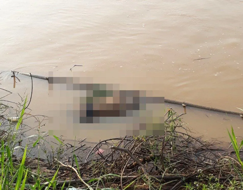 Thi thể nam sinh viên xấu số (ảnh C.A)