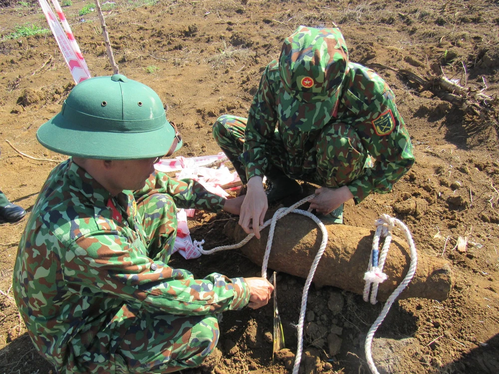 Quả bom đã được xử lý an toàn tuyệt đối