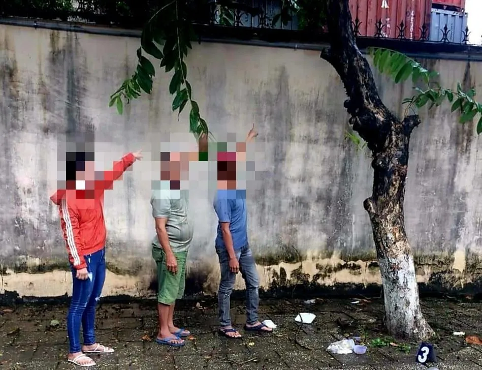 Khu vực luồng xuất của xe container, nơi Bảo tổ chức cho An trèo tường. Ảnh: BĐBP