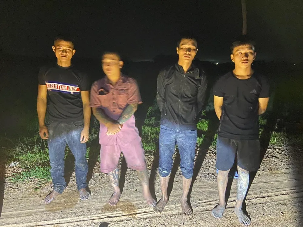 Đồn BPCKQT Mộc Bài liên tiếp phát hiện và bắt giữ người xuất nhập cảnh trái phép. Ảnh: VT