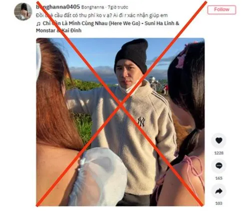 Tiktoker Hoàng Nhật Minh tiếp tục bị phạt vì đăng tải nội dung sai sự thật. Ảnh CACC Tiktoker Hoàng Nhật Minh tiếp tục bị phạt vì đăng tải nội dung sai sự thật. Ảnh CACC