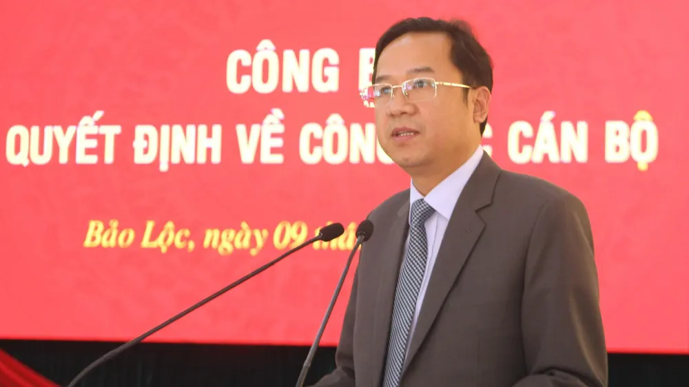 Tân Bí thư Thành ủy Bảo Lộc. Ảnh: MẠNH THÀNH Tân Bí thư Thành ủy Bảo Lộc. Ảnh: MẠNH THÀNH