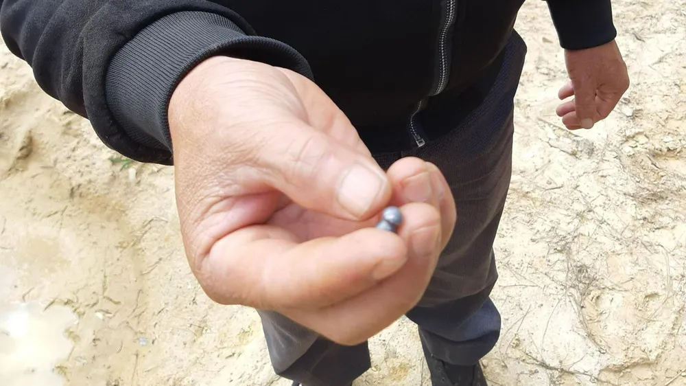 Viên đạn chì trúng lưng cán bộ kiểm lâm là đạn súng hơi. Ảnh: VT Viên đạn chì trúng lưng cán bộ kiểm lâm là đạn súng hơi. Ảnh: VT