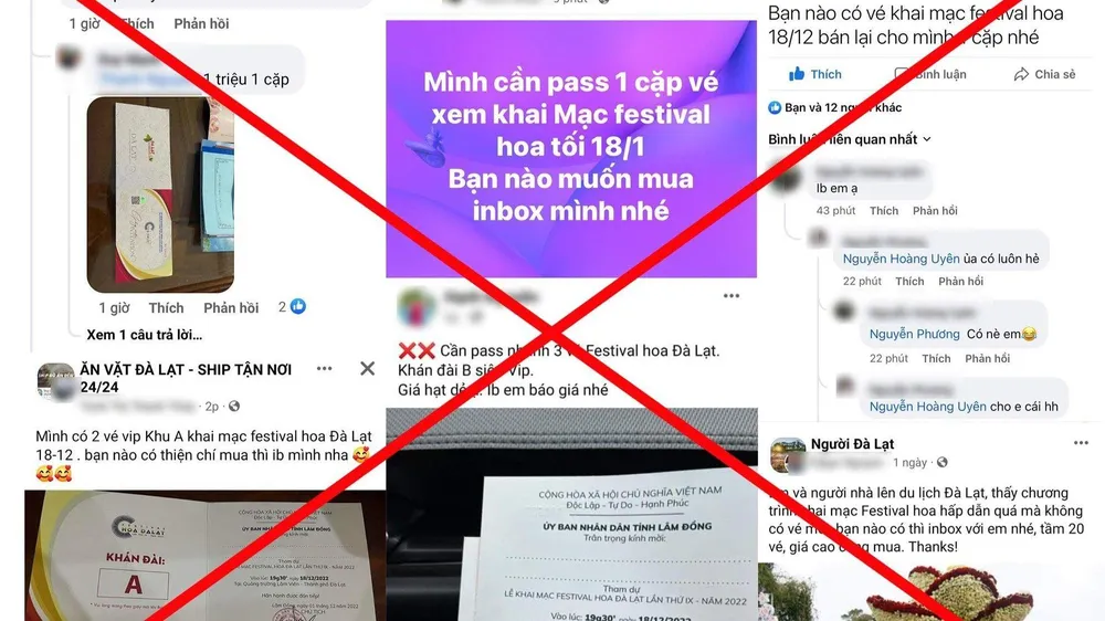 Giấy mời được rao bán với giá hàng triệu đồng. Ảnh: CACC Giấy mời được rao bán với giá hàng triệu đồng. Ảnh: CACC