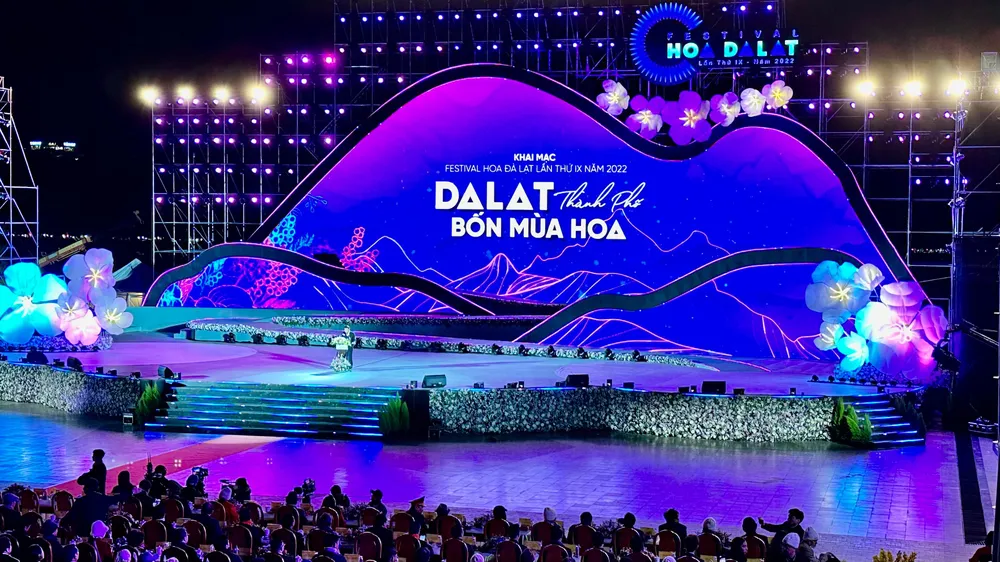 Khai mạc Festival Hoa Đà Lạt năm 2022. Ảnh: VÕ TÙNG Khai mạc Festival Hoa Đà Lạt năm 2022. Ảnh: VÕ TÙNG
