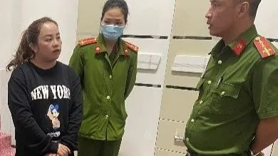 Võ Thị Hồng Phúc bị khởi tố. Ảnh: CA Võ Thị Hồng Phúc bị khởi tố. Ảnh: CA