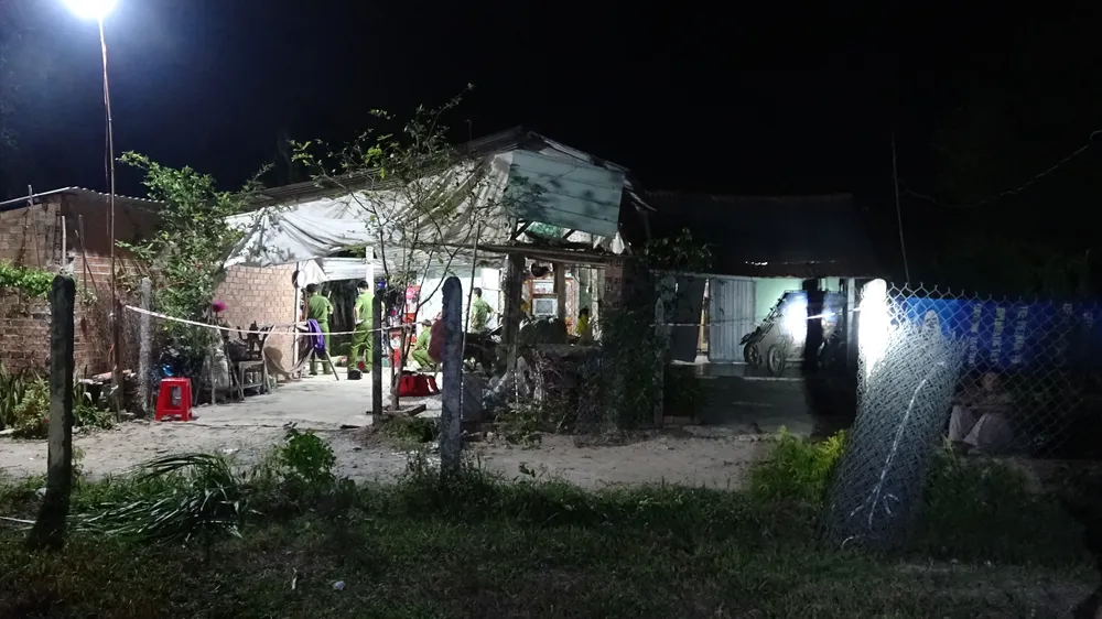 Hiện trường vụ án mạng. Ảnh: VT