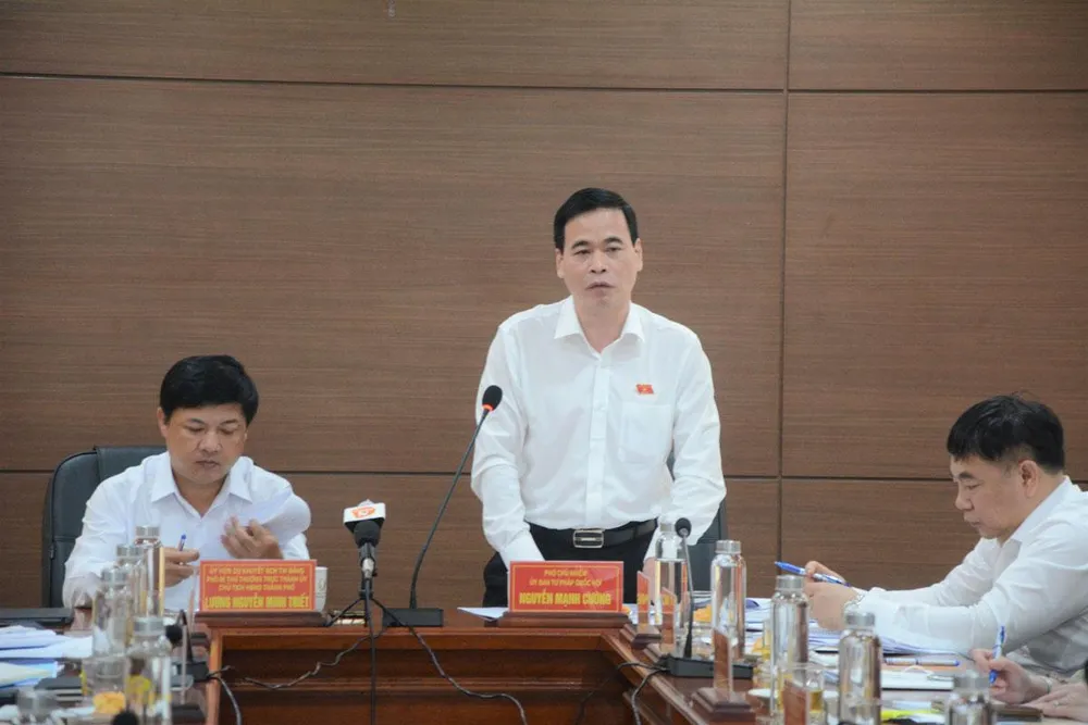 Ông Nguyễn Mạnh Cường, Phó Chủ nhiệm Ủy ban Tư pháp của Quốc hội. Ảnh: TÂM AN