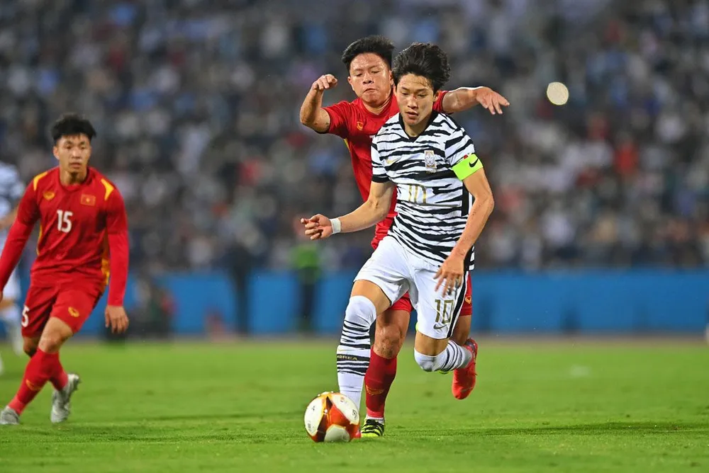 Hai trận đá với U-20 Hàn Quốc sẽ giúp ông Park rút ra nhiều bài học cho các tuyển thủ U-23 Việt Nam chuẩn bị cho SEA Games 31. Ảnh: HẢI THỊNH Hai trận đá với U-20 Hàn Quốc sẽ giúp ông Park rút ra nhiều bài học cho các tuyển thủ U-23 Việt Nam chuẩn bị cho SEA Games 31. Ảnh: HẢI THỊNH