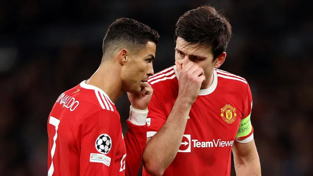 Trong chiến thắng của Man. Utd trước Liverpool, cả Ronaldo lẫn Harry Maguire đều phải ngồi trên ghế dự bị xem đồng đội mình lập công. Ảnh: GETTY IMAGES