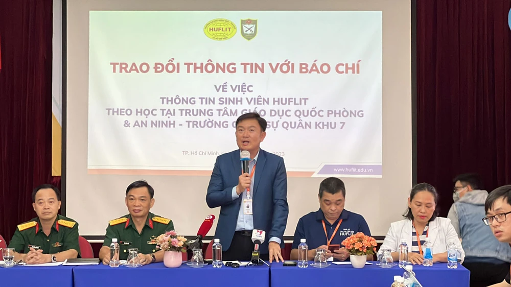 TS Nguyễn Anh Tuấn, Hiệu trưởng Trường ĐH Ngoại ngữ - Tin học TP.HCM. Ảnh: N.YÊN