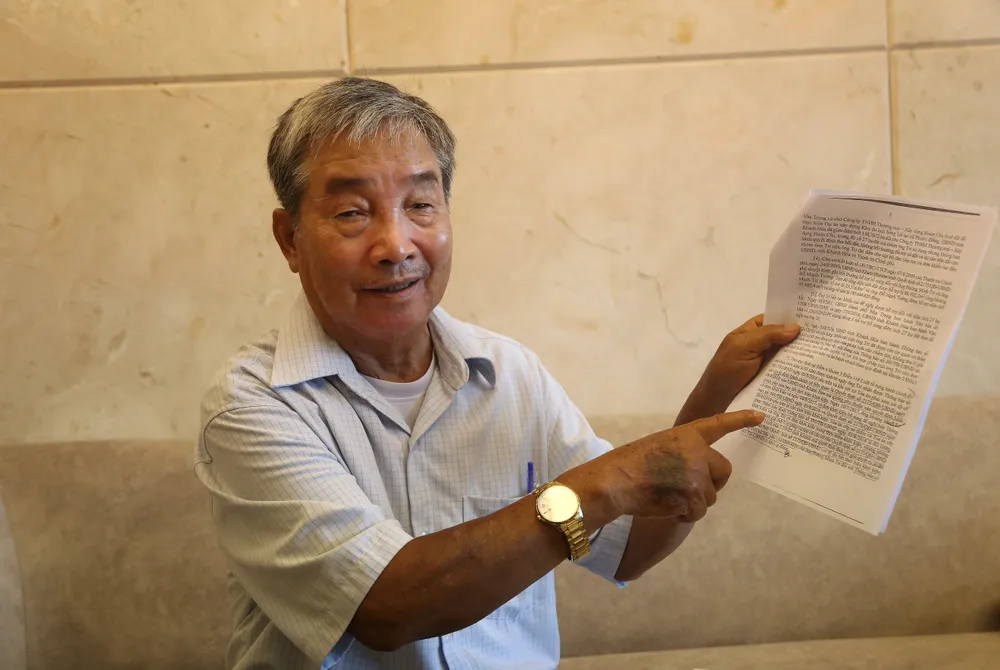 Ông Hoàng Minh Trí, người khởi kiện. Ảnh: HOÀNG GIANG Ông Hoàng Minh Trí, người khởi kiện. Ảnh: HOÀNG GIANG