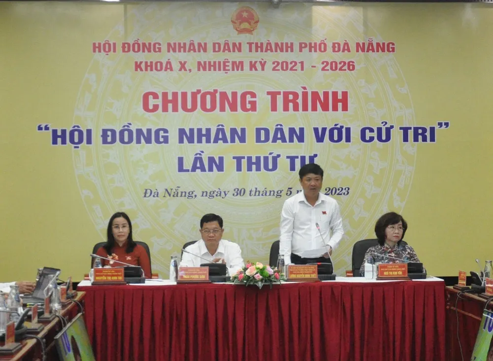 HĐND TP Đà Nẵng tổ chức chương trình “HĐND với cử tri” lần thứ tư khóa X. Ảnh: TẤN VIỆT