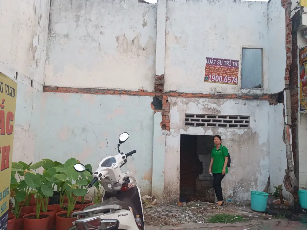 Nhà và đất mà gia đình bà Châu bị thu hồi. Ảnh: YC