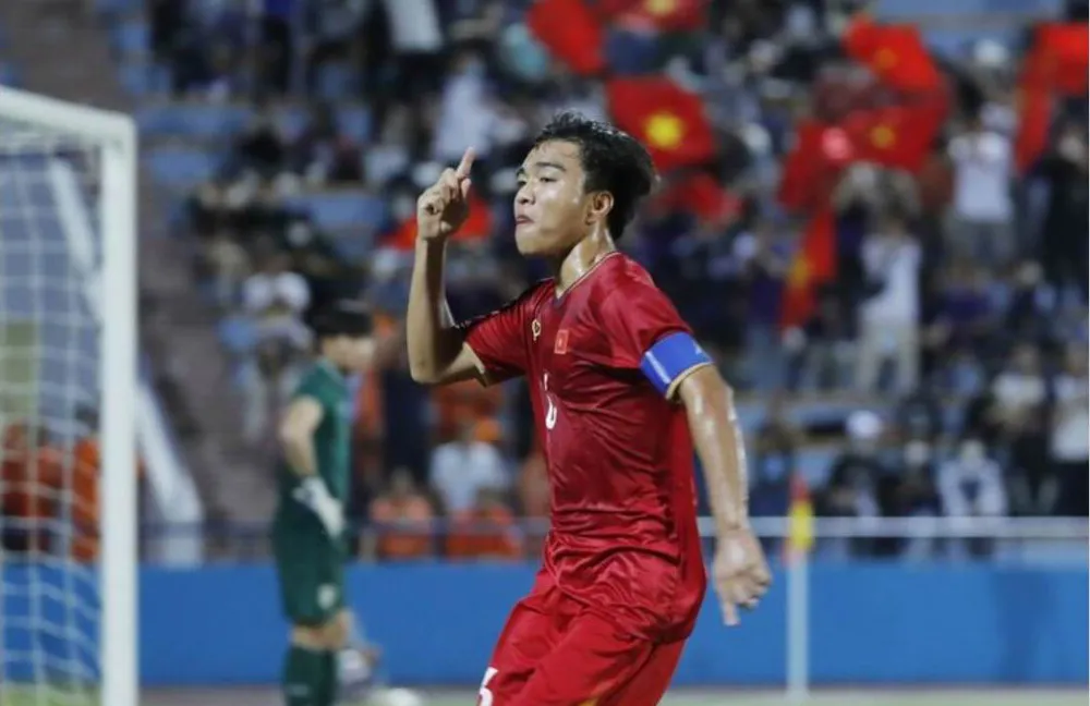 Tiền đạo Nguyễn Công Phương của U-17 Việt Nam được AFC điểm mặt. Ảnh: CTV