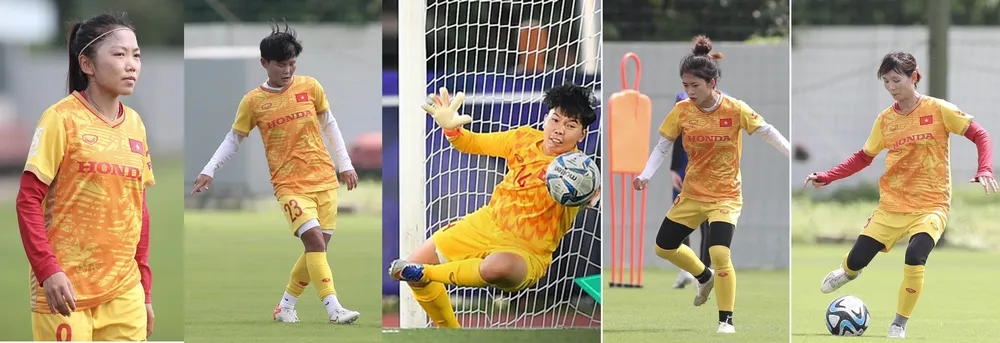 Năm cầu thủ nữ Việt Nam được FIFA nhắc đến: Huỳnh Như, Bích Thùy, Kim Thanh, Thanh Nhã, Thùy Trang (từ trái qua). Ảnh: ANH PHƯƠNG Năm cầu thủ nữ Việt Nam được FIFA nhắc đến: Huỳnh Như, Bích Thùy, Kim Thanh, Thanh Nhã, Thùy Trang (từ trái qua). Ảnh: ANH PHƯƠNG