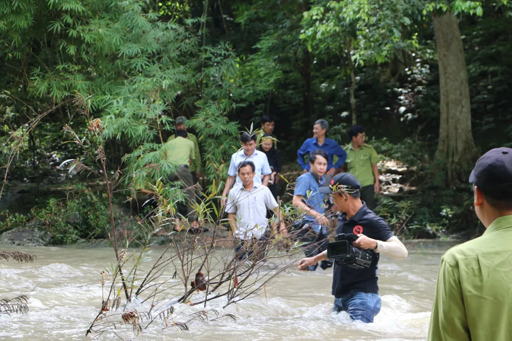 Trong vùng lõi của rừng, vị trí làm dự án hồ chứa nước Ka Pét. Ảnh: VÕ TÙNG