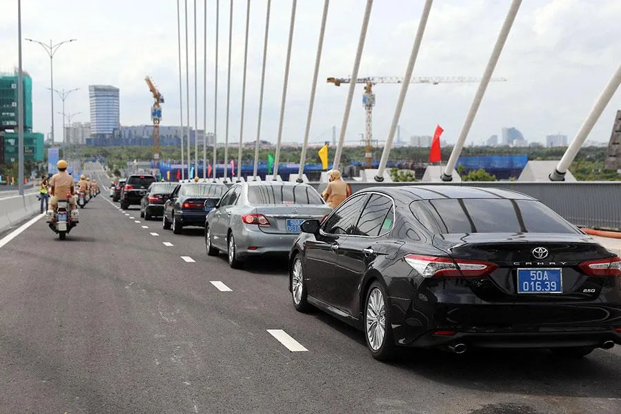 Cầu Thủ Thiêm 2 được khánh thành, giúp rút ngắn khoảng cách giữa TP Thủ Đức với trung tâm TP.HCM và ngược lại. Ảnh: ĐÀO TRANG