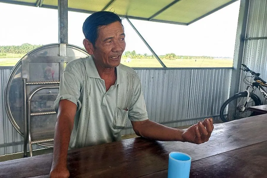 Ông Năm Rương luôn gắn bó với biên giới, lực lượng biên phòng và nhân dân Campuchia. Ảnh: Huỳnh Du Ông Năm Rương luôn gắn bó với biên giới, lực lượng biên phòng và nhân dân Campuchia. Ảnh: Huỳnh Du