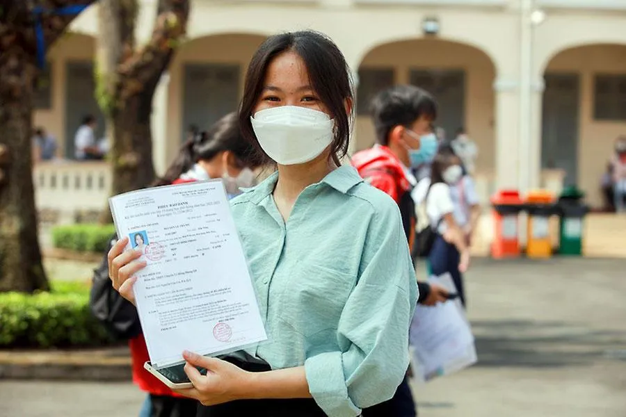 Thí sinh Nguyễn Lê Trà My. Ảnh: NGUYỆT NHI