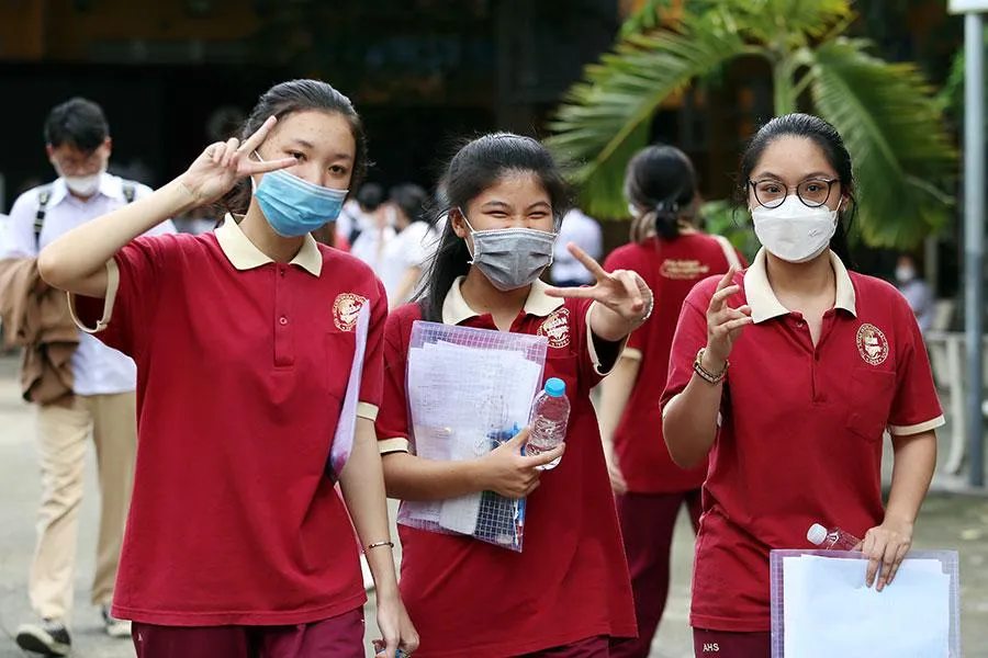 Thí sinh tham dự kỳ thi tốt nghiệp THPT 2022. Ảnh: HOÀNG GIANG Thí sinh tham dự kỳ thi tốt nghiệp THPT 2022. Ảnh: HOÀNG GIANG