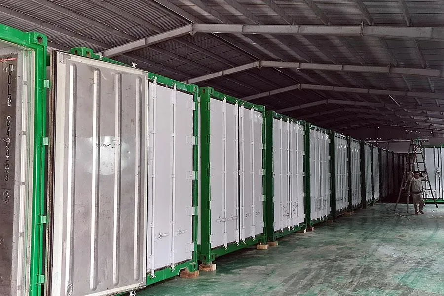 Hệ thống sấy trái cây hiện đại tại một doanh nghiệp chế biến nông sản. Ảnh: THU HÀ Hệ thống sấy trái cây hiện đại tại một doanh nghiệp chế biến nông sản. Ảnh: THU HÀ