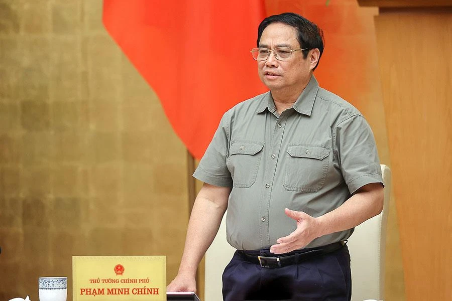 Thủ tướng Phạm Minh Chính đánh giá tình hình thế giới tiếp tục diễn biến nhanh chóng, phức tạp, khó lường, chưa có tiền lệ. Ảnh: VGP