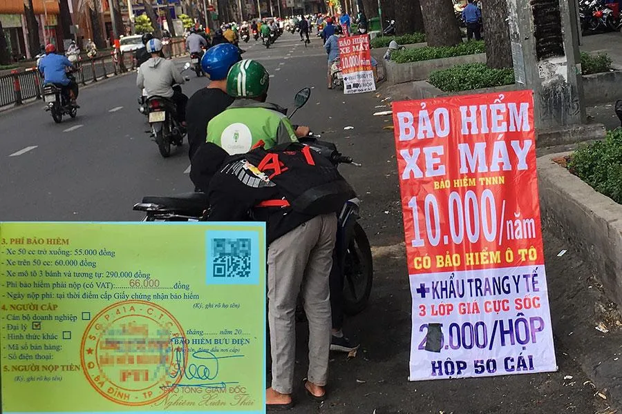 Nhiều ý kiến cho rằng bảo hiểm bắt buộc với xe máy chưa hiệu quả nên bỏ, ngược lại có ý kiến cho là nên duy trì nhưng giảm mức đóng. Trong ảnh: Biển chào mời mua bảo hiểm trên đường Ba Tháng Hai (TP.HCM). Ảnh: ĐĂNG - NHUNG Nhiều ý kiến cho rằng bảo hiểm bắt buộc với xe máy chưa hiệu quả nên bỏ, ngược lại có ý kiến cho là nên duy trì nhưng giảm mức đóng. Trong ảnh: Biển chào mời mua bảo hiểm trên đường Ba Tháng Hai (TP.HCM). Ảnh: ĐĂNG - NHUNG