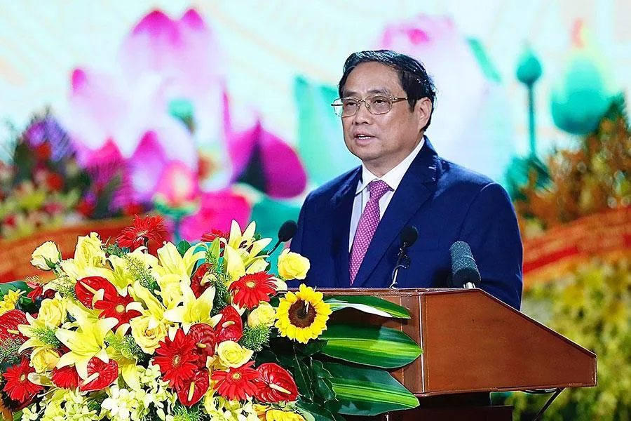 Thủ tướng Chính phủ Phạm Minh Chính phát biểu tại lễ kỷ niệm 100 năm ngày sinh Thủ tướng Chính phủ Võ Văn Kiệt. Ảnh: HẢI DƯƠNG Thủ tướng Chính phủ Phạm Minh Chính phát biểu tại lễ kỷ niệm 100 năm ngày sinh Thủ tướng Chính phủ Võ Văn Kiệt. Ảnh: HẢI DƯƠNG