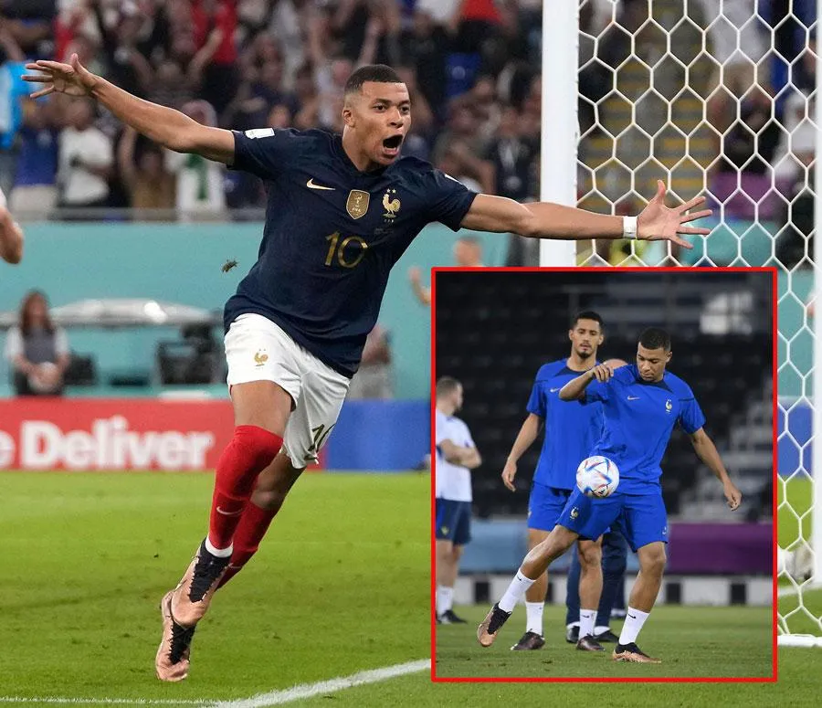 Mbappe đã trở lại tập luyện, nước Pháp thở phào và chờ đợi tiểu tướng 23 tuổi sẽ lại tung cánh. Ảnh: GETTY IMAGES