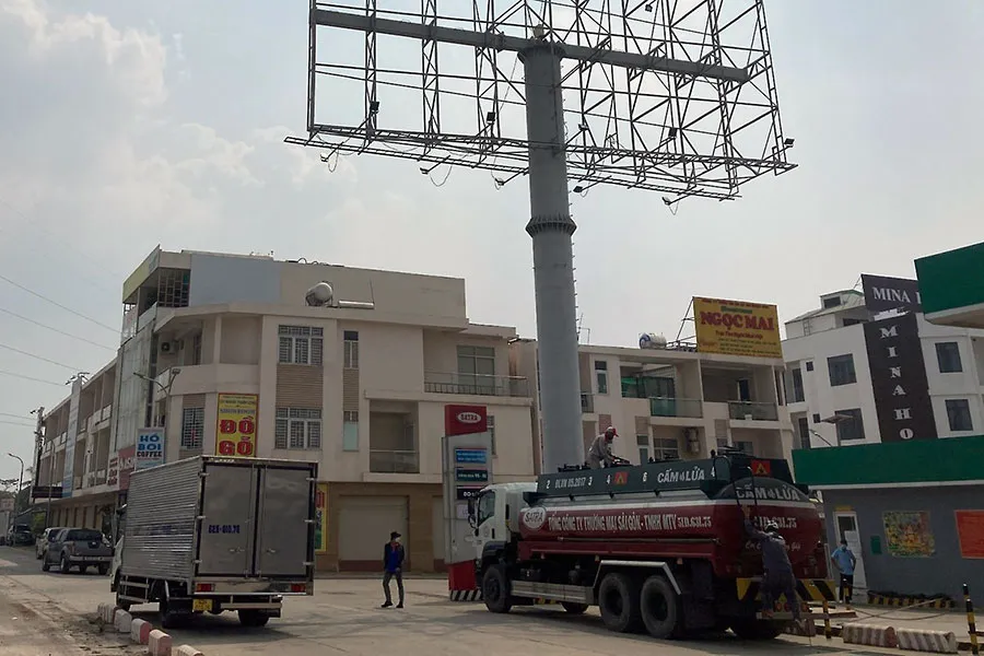 Một góc khu dân cư thương mại Phước Thái nằm ở mặt đường Quốc lộ 51. Ảnh: VH