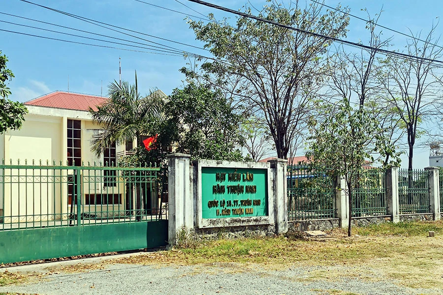 Trụ sở Hạt Kiểm lâm Hàm Thuận Nam. Ảnh: PN