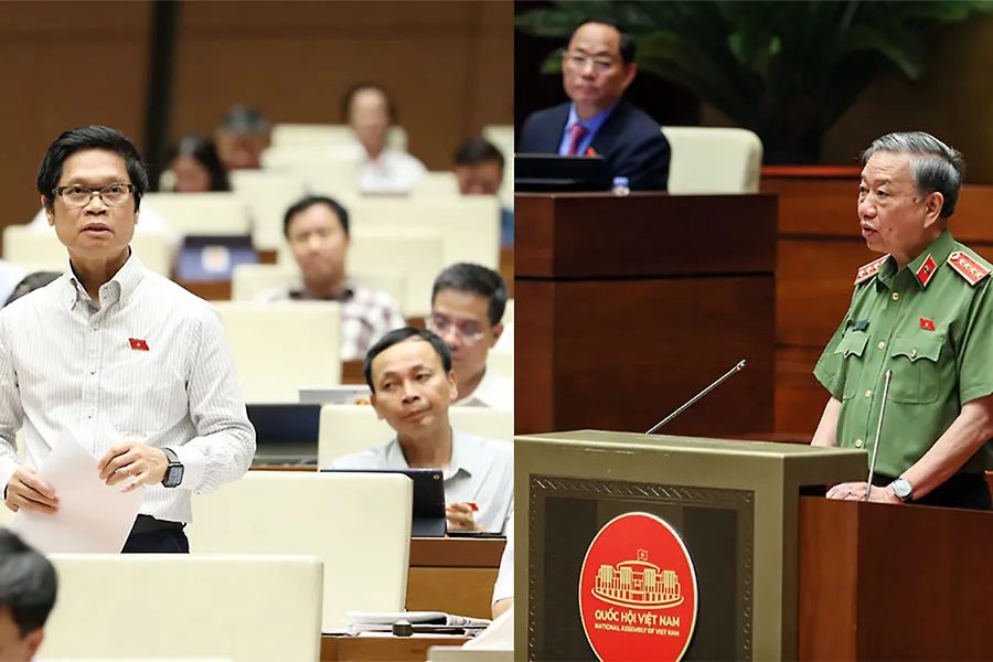 Đại biểu Vũ Tiến Lộc (Hà Nội) đề nghị mở rộng diện đơn phương miễn thị thực có thời hạn và Bộ trưởng Tô Lâm cho biết sẽ tiếp thu các kiến nghị và hoàn chỉnh dự luật. Ảnh: PHẠM THẮNG Đại biểu Vũ Tiến Lộc (Hà Nội) đề nghị mở rộng diện đơn phương miễn thị thực có thời hạn và Bộ trưởng Tô Lâm cho biết sẽ tiếp thu các kiến nghị và hoàn chỉnh dự luật. Ảnh: PHẠM THẮNG