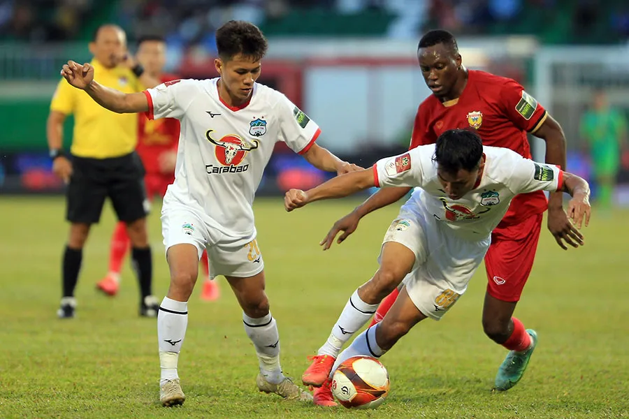 HA Gia Lai trước nguy cơ rơi vào nhóm tranh trụ hạng. Ảnh: ANH PHƯƠNG HA Gia Lai trước nguy cơ rơi vào nhóm tranh trụ hạng. Ảnh: ANH PHƯƠNG