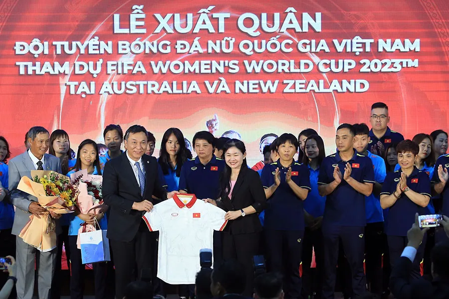 Đội tuyển nữ Việt Nam đã sẵn sàng ở đấu trường World Cup. Ảnh: ANH THỎA Đội tuyển nữ Việt Nam đã sẵn sàng ở đấu trường World Cup. Ảnh: ANH THỎA