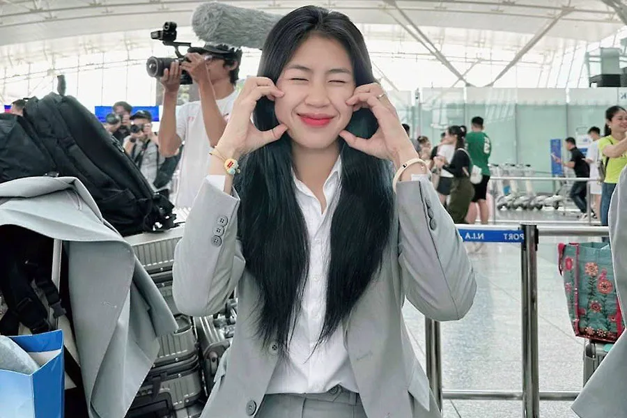 ... và Thanh Nhã được chú ý nhiều hơn sau bàn thắng vào lưới đội tuyển Đức. Ảnh: SGGP