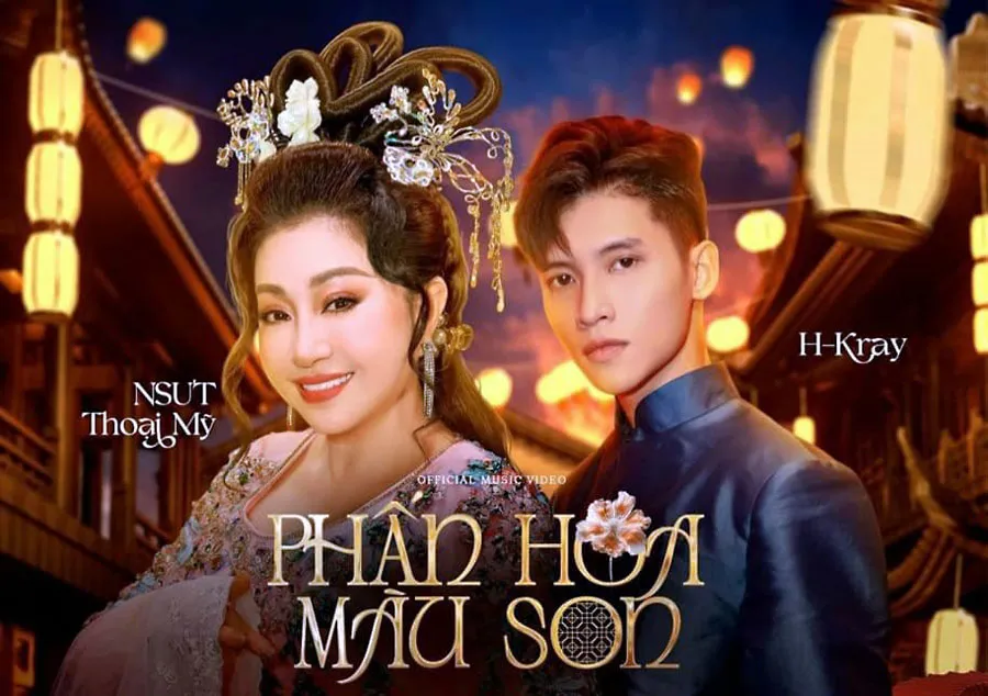 NSƯT Thoại Mỹ kết hợp với H-Kray trong MV Phấn hoa màu son ra mắt hôm 1-10. Ảnh: NSCC P13_anh-2.jpg