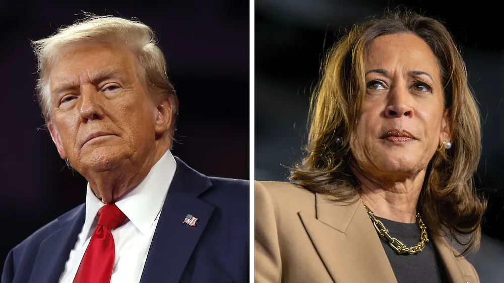 Cử tri Mỹ sẽ chọn ông Donald Trump hay bà Kamala Harris? Bầu cử Mỹ năm nay được đánh giá là kỳ bầu cử lịch sử. Ảnh: GETTY IMGES Bầu cử Mỹ- Chuyên-đề-Bầu-cử-Mỹ-P4-5_5.jpg