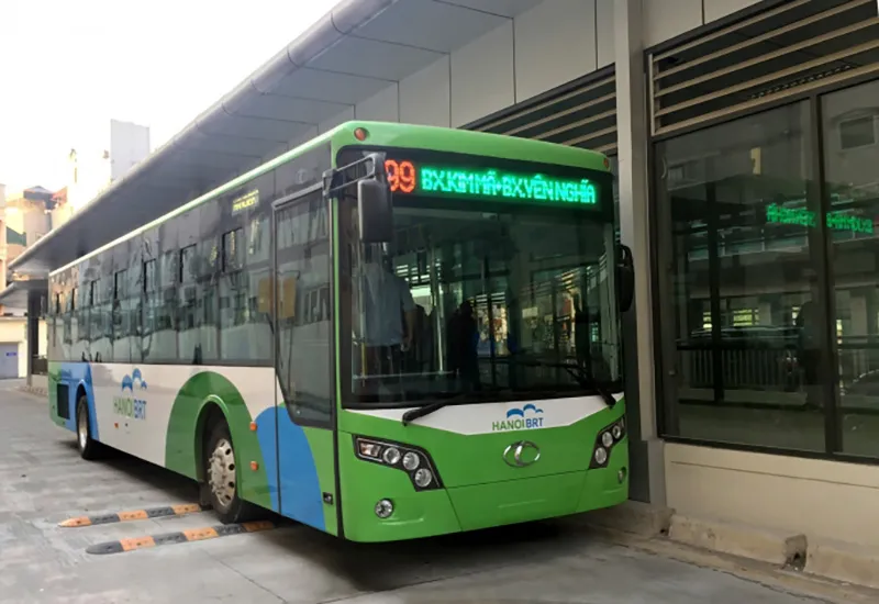 Xe buýt nhanh Hà Nội tiến hành chạy thử nghiệm
