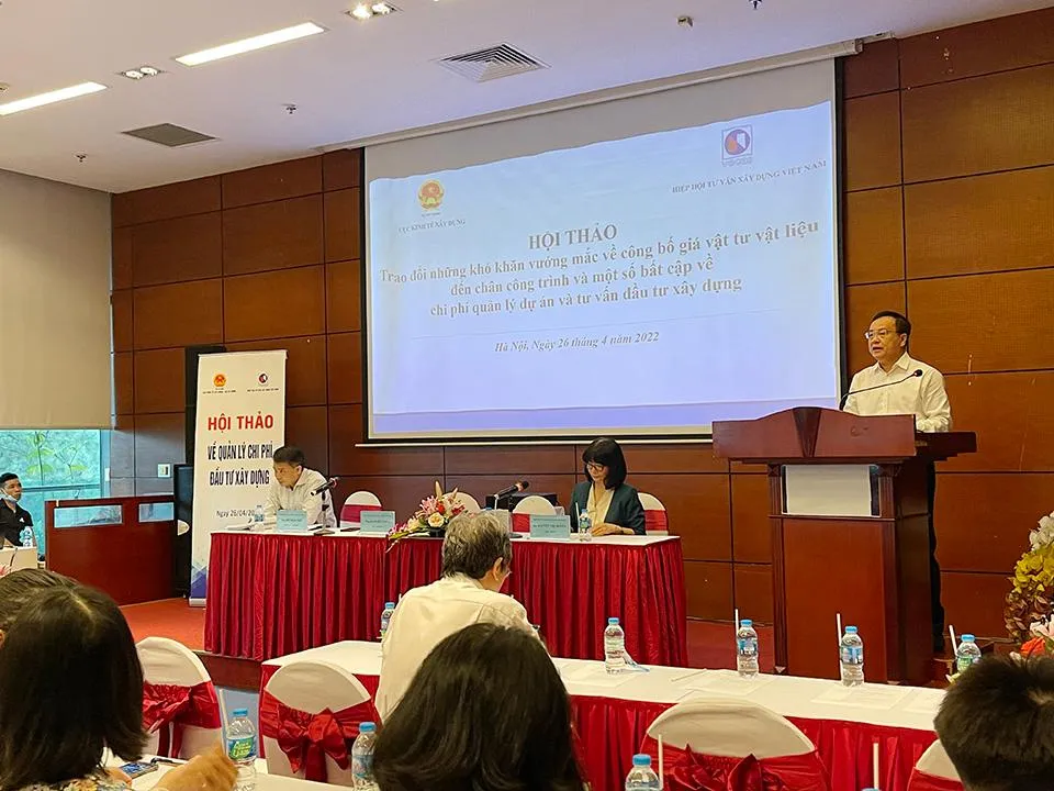 Các địa phương công bố giá vật liệu không sát với thực tế cung cầu của thị trường. Ảnh: