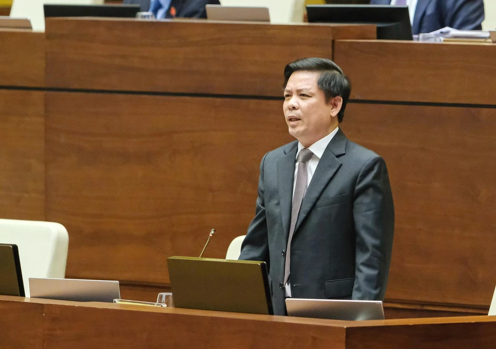 Bộ trưởng GTVT Nguyễn Văn Thể. Ảnh: QH