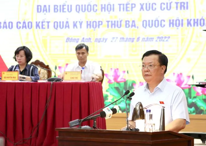 Bí thư Thành uỷ Hà Nội Đinh Tiến Dũng.