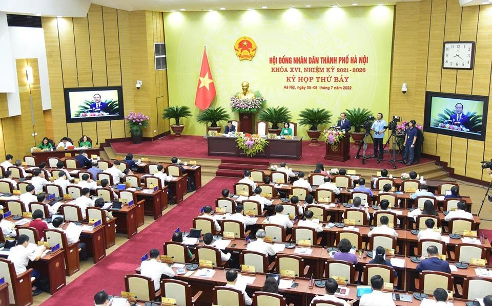 Kỳ họp 7, HĐND TP Hà Nội khai mạc sáng ngày 5-7