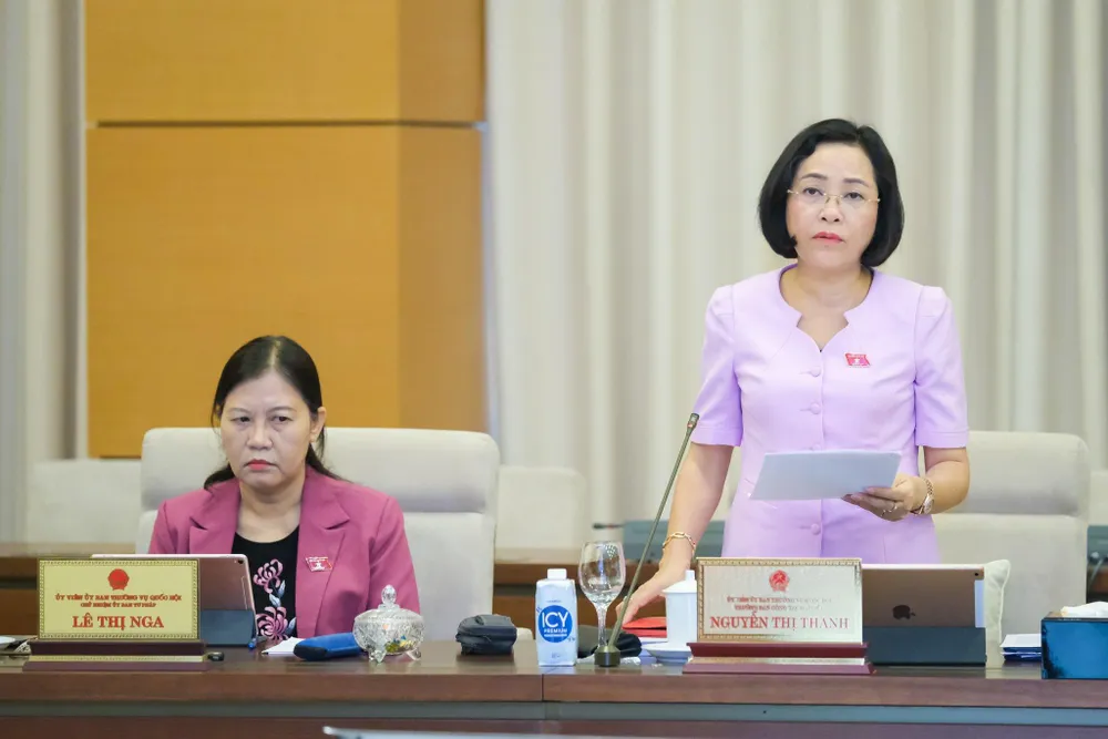 Trưởng Ban Công tác đại biểu Nguyễn Thị Thanh.